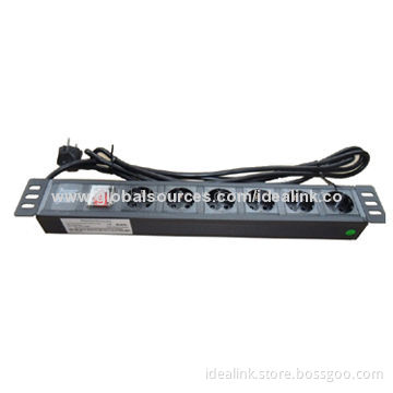 Network Cabinet with 6-way PDU Germany Type, 19-inch Cabinet and Plastic Base